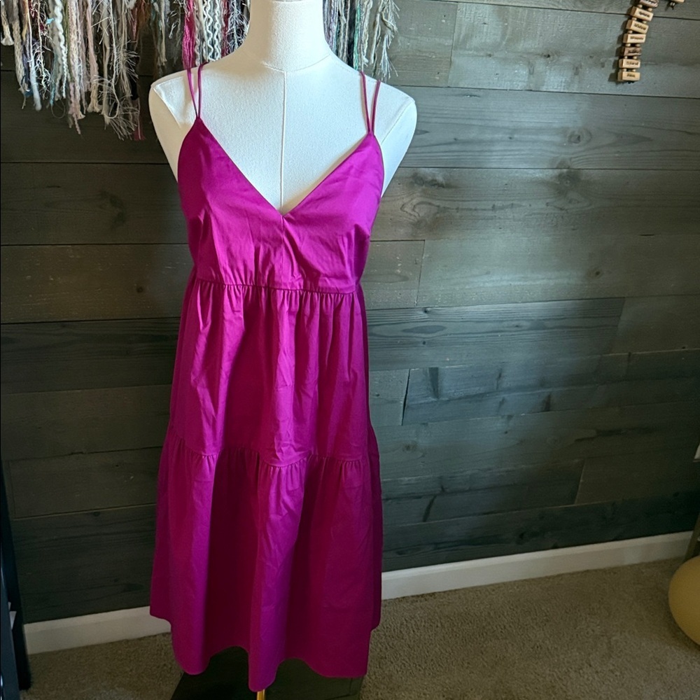 Express Fuchsia Strappy Dress